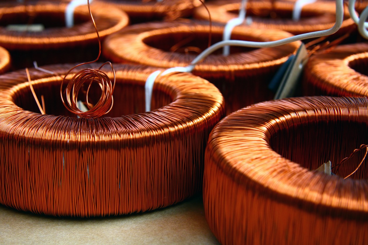 Custom toroidal inductors wound with copper magnet wire